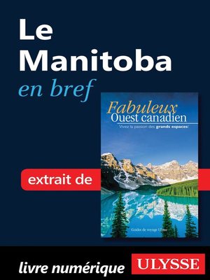 cover image of Le Manitoba en bref